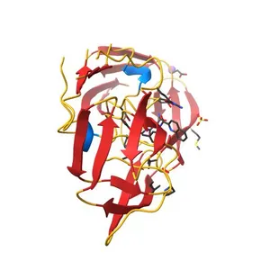 Crystal structure analysis of HIV-1 protease mutant V82A with a inhibitor saquinavir