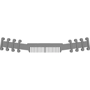 Surgical Mask Tension Release Band with 35mm extension and Comb
