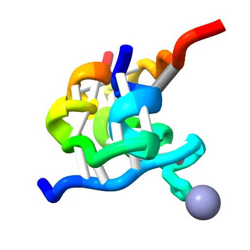 THE STRUCTURE OF 2ZN PIG INSULIN CRYSTALS AT 1.5 ANGSTROMS RESOLUTION — Image 6 of 13