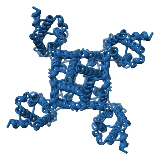 Crystal structure of the NavAb voltage-gated sodium channel (Ile217Cys, 2.7 A) — Фото 11 из 13