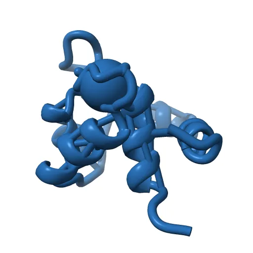 REGULATORY DOMAIN OF HUMAN CARDIAC TROPONIN C IN THE CALCIUM-SATURATED STATE, NMR, 40 STRUCTURES — Image 7 of 13