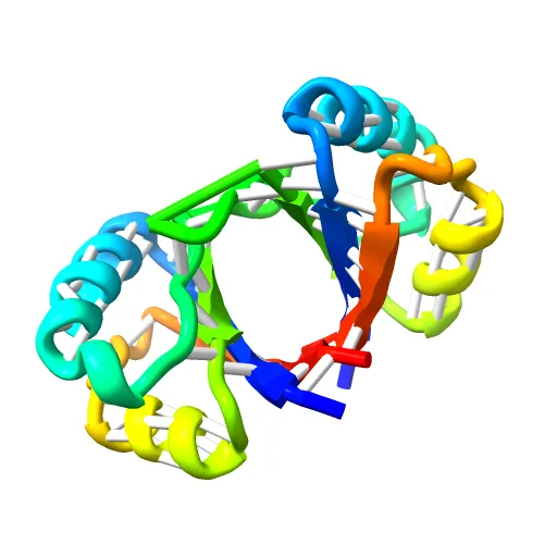 CRYSTAL STRUCTURE OF THE E2 DNA-BINDING DOMAIN FROM HUMAN PAPILLOMAVIRUS TYPE-16: IMPLICATIONS FOR ITS DNA BINDING-SITE SELECTION MECHANISM — Фото 4 из 13