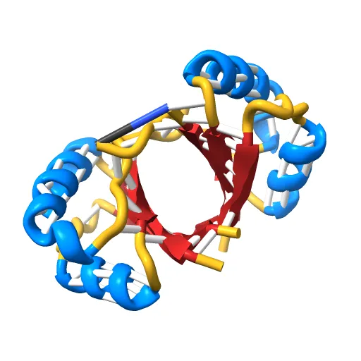 CRYSTAL STRUCTURE OF THE E2 DNA-BINDING DOMAIN FROM HUMAN PAPILLOMAVIRUS TYPE-16: IMPLICATIONS FOR ITS DNA BINDING-SITE SELECTION MECHANISM — Фото 10 из 13