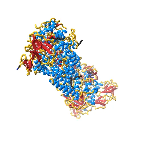 Crystal structure of the maltose-binding protein/maltose transporter complex in an outward-facing conformation bound to MgAMPPNP — Фото 6 из 13