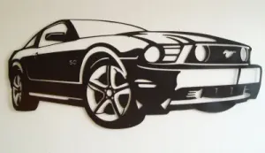 3d model mustang(на стену)