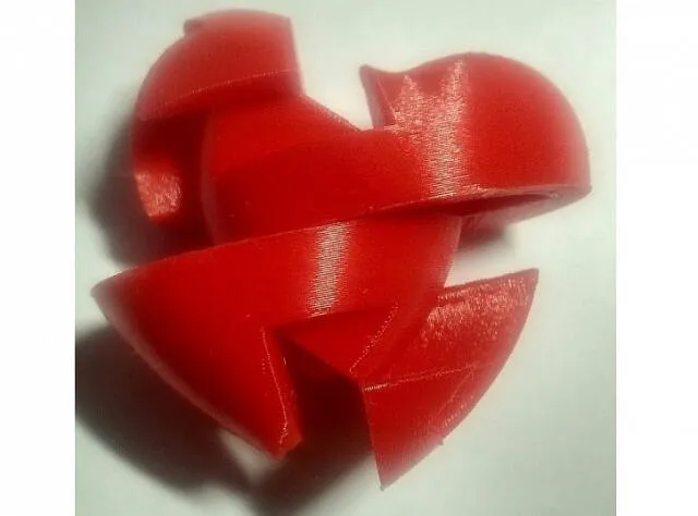 сердечко головоломка с сюрпризом
