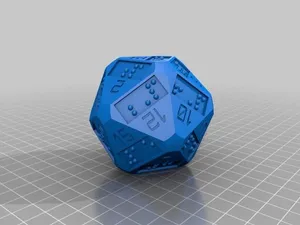 Игральная кость для незрячих