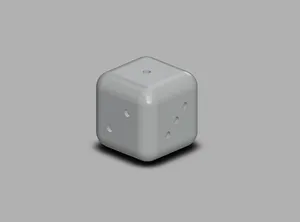 Игральная кость 2x2 см
