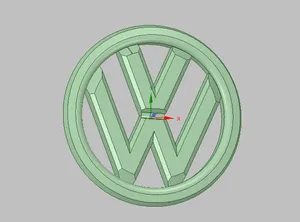Эмблема WV на заднюю дверь Golf3