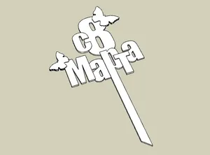 Топпер 8 марта (бабочки)