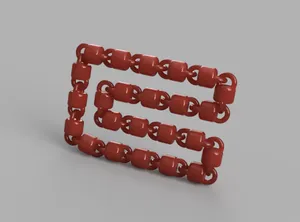 Цепь бочатая v2 STL