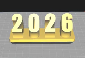 Статуэтка "2026" к новому году