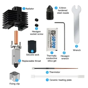 Модификация печатной головки для Flashforge Adventurer 5M / 5M pro под hotend от bamboolab