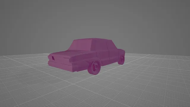 Жигули ВАЗ-2107 lowpoly