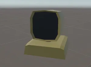 низкополигональный монитор