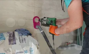 Насадка для пылесоса для сверления бетона без пыли.