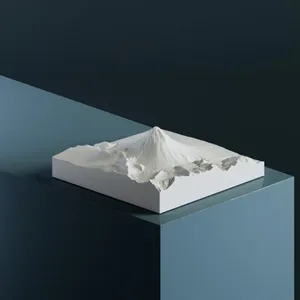 Вулкан Кихпиныч (Камчатка) — 3D-модель для печати, авторская работа, STL