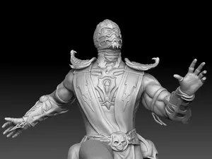 Scorpion MK9. STL, OBJ, ZTL. Для 3д печати. Модель сборная из 8 частей STL
