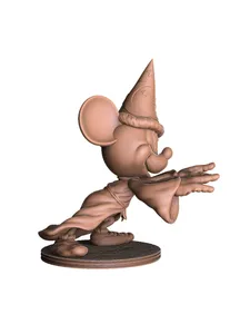 Волшебник Микки Маус. Для 3D печати. ZTL, STL, OBJ.