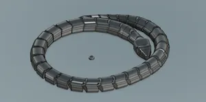 3Д подвижная змея 3D articulated snake
