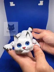 Мейнкун и рысь. Подвижные игрушки. Шарнирные котята.