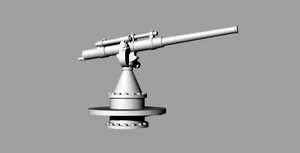 75мм зенитная пушка на станке Меллера 1/350 или 1/200