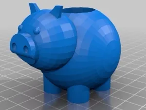 Little pig paracord bead