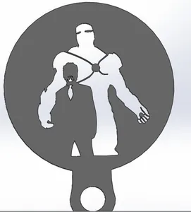 coffee stencil - Tony Stark, Ironman