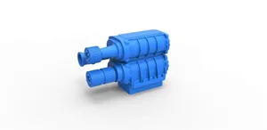 Diecast double Supercharger Scale 1:25