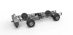 Chassis of 4wd pulling truck Scale 1:25