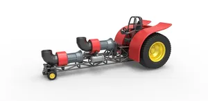 Diecast Pulling tractor with 2 jet engines Version 2 1:25