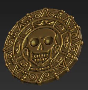 Pirates of the Caribbean cursed coin