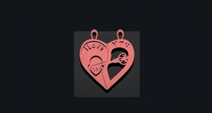 heart key chain