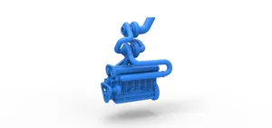 Twin Turbo straight-six engine V3 Scale 1:25