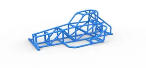 Frame of Supermodified front engine race car V2 1:25