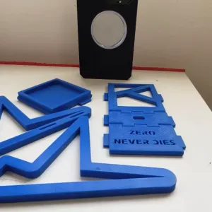 ZERO Stand - Print-In-Place Folding Stand with Secret Storage (Phone/Tablet/Laptop)