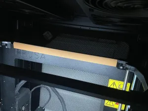Prusa i3 Mk3 Bowden tube guard for frame edge