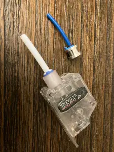 Ultimaker 6.35mm (0.25") Bowden Tube Pneumatic Fitting and Coupler Adapter for DDG/DDE style Dual Gear Extruders