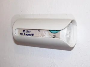 Small Trash Bag Dispenser / Holder for 35L rubbish bags / garbage bin liner