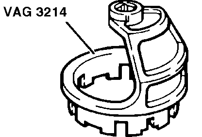 VAG 3214 fuel pump tool Audi B3 C4 80 90 Coupe S2 UrS4 200 UrS6