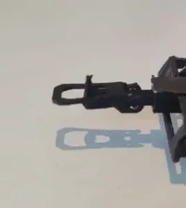 NEM compatible coupling for H0 (1:87) train cars.
