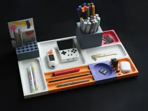 Модульные STL для 3D-печати органайзера на стол