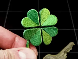 Flexible Four Leaf Clover Keychain