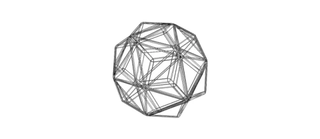 Wireframe Shape Small Triambic Icosahedron — Фото 5 из 5