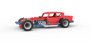 Vintage Asphalt Modified stock car V9 Scale 1:25