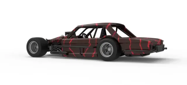 Vintage Asphalt Modified stock car V13 Scale 1:25 — Фото 13 из 30