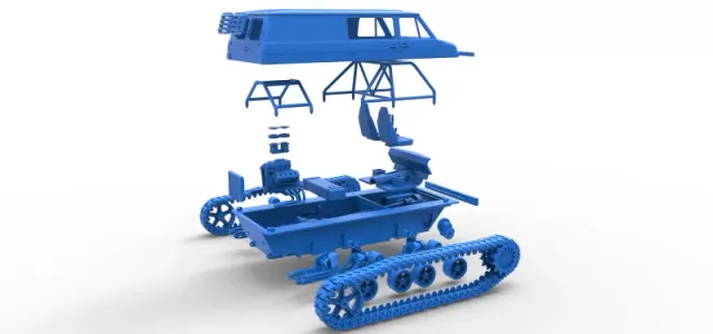 Vintage Monster tank Version 3 Scale 1:25 — Image 29 of 31