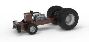 Pro Stock Pulling Tractor Base Scale 1:25