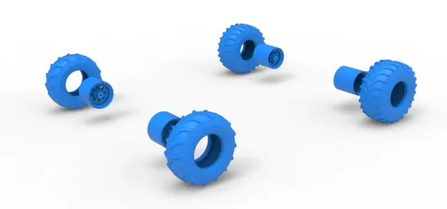 Wheel set of Mud dragster Version 3 Scale 1:25 — Image 11 of 14