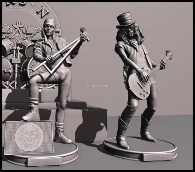 Axl Rose GNR - 3d printing — Фото 4 из 14